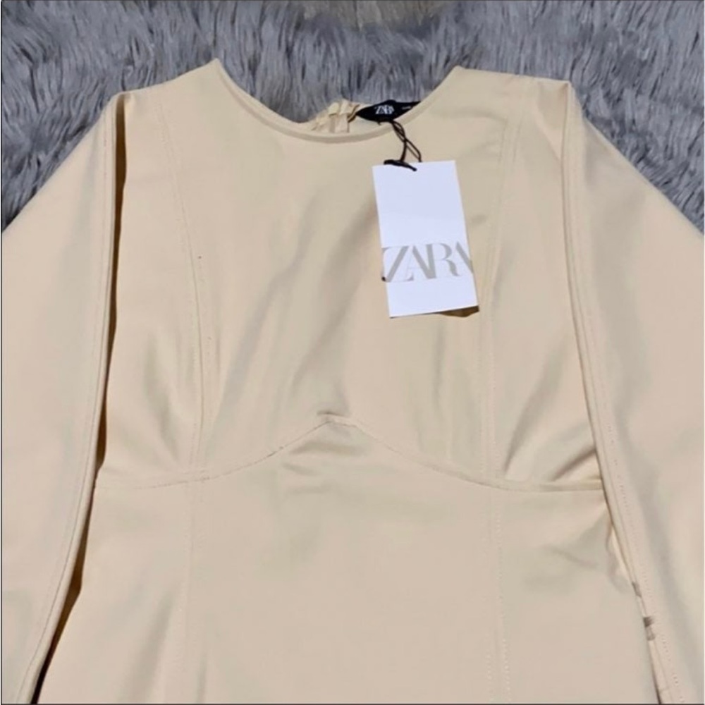 Zara Neoprene Effect Dress - Picture 4 of 11